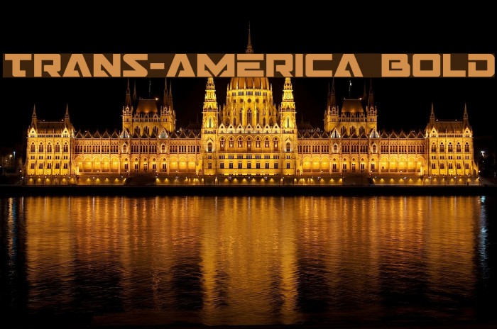 Trans-America Bold Font examples
