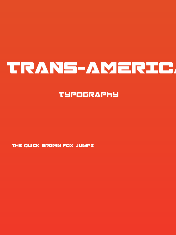 Trans-America Bold Poster