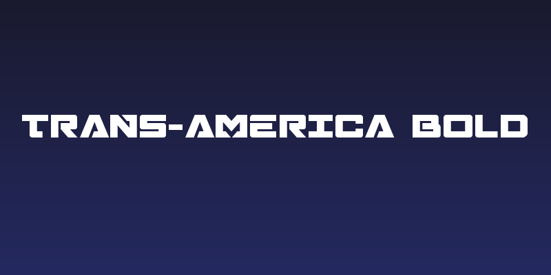 Trans-America Bold Social Header