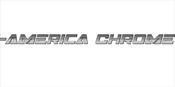 Trans-America Chrome Italic Logo
