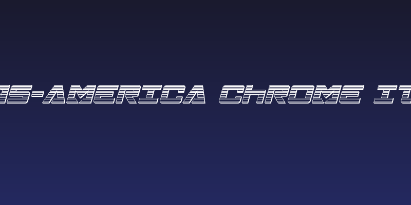 Trans-America Chrome Italic Social Header