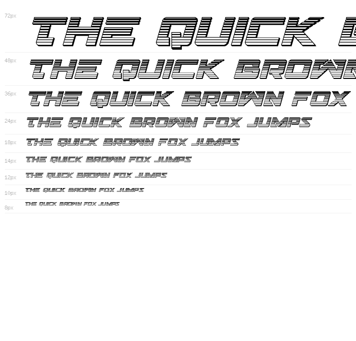 Trans-America Chrome Italic Waterfall