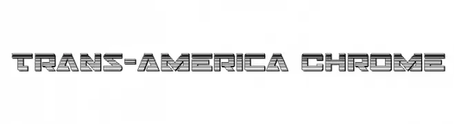 Trans-America Chrome  フリーフォントのダウンロード