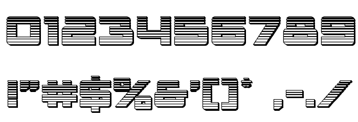 Trans-America Chrome Font OTHER CHARS