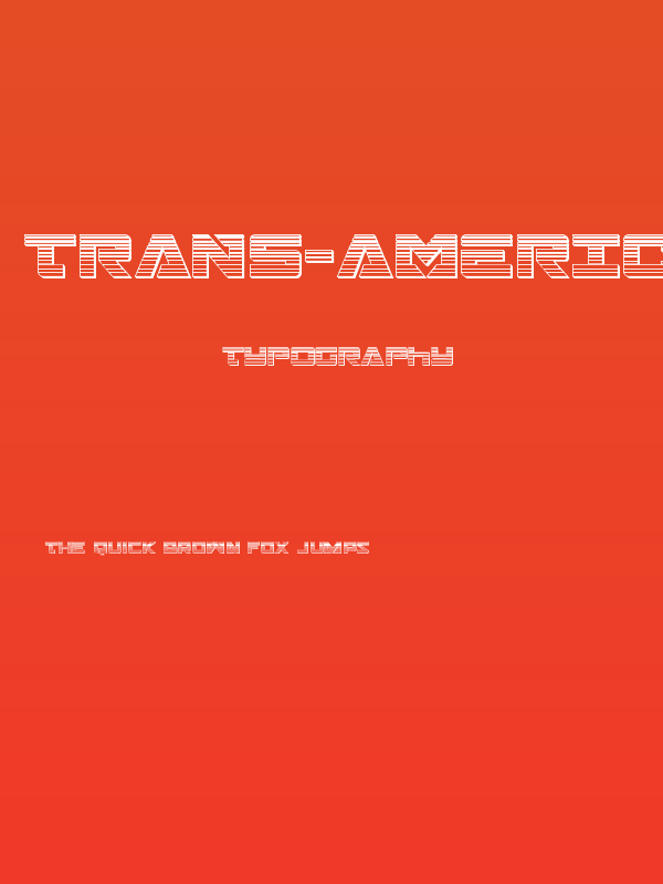 Trans-America Chrome Poster