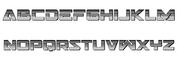 Trans-America Chrome Font LOWERCASE