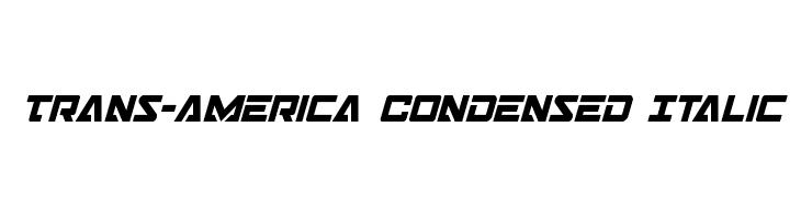 Trans-America Condensed Italic  baixar fontes gratis