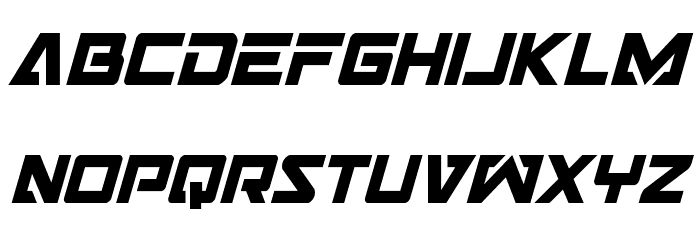 Trans-America Condensed Italic Font LOWERCASE