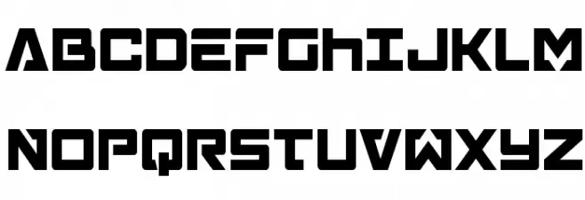 Trans-America Condensed Schriftart Groß