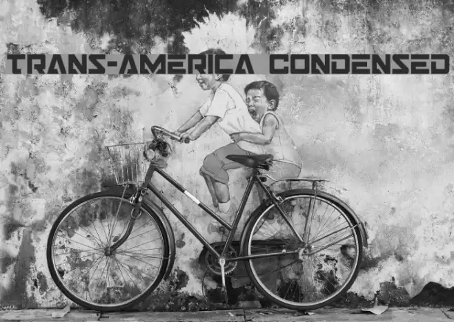 Trans-America Condensed Font examples