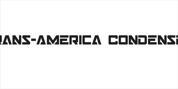 Trans-America Condensed Logo