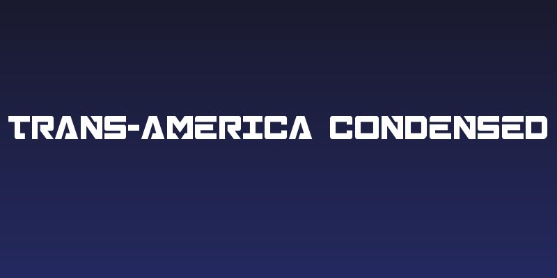 Trans-America Condensed Social Header