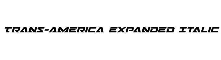 Trans-America Expanded Italic  नि: शुल्क फ़ॉन्ट्स डाउनलोड