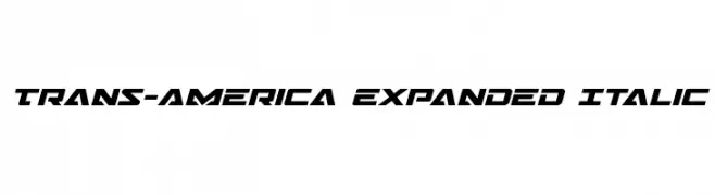 Trans-America Expanded Italic  नि: शुल्क फ़ॉन्ट्स डाउनलोड