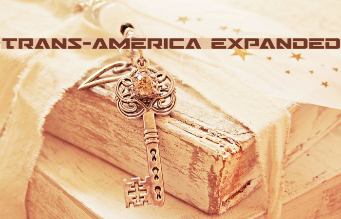 Trans-America Expanded Font examples