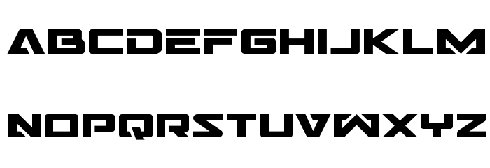 Trans-America Expanded Font LOWERCASE
