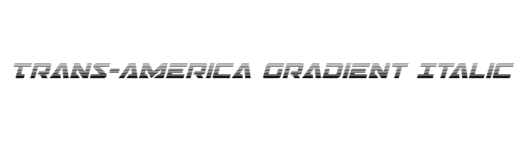 Trans-America Gradient Italic  Descarca Fonturi Gratis