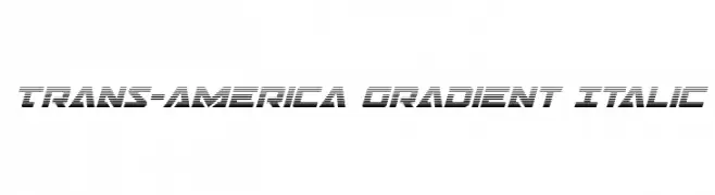 Trans-America Gradient Italic  Frei Schriftart Herunterladen