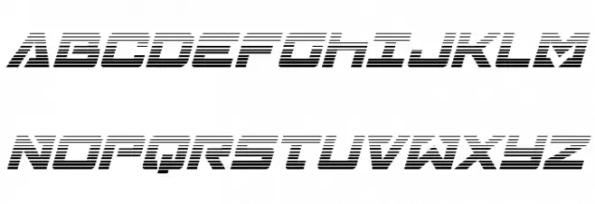 Trans-America Gradient Italic フォント 大文字
