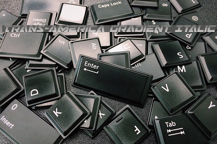 Trans-America Gradient Italic Example 2