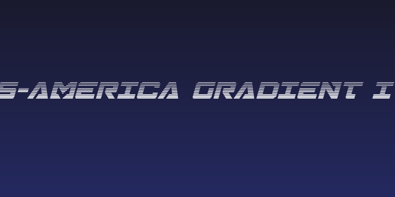Trans-America Gradient Italic Social Header