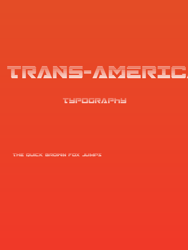 Trans-America Gradient Poster