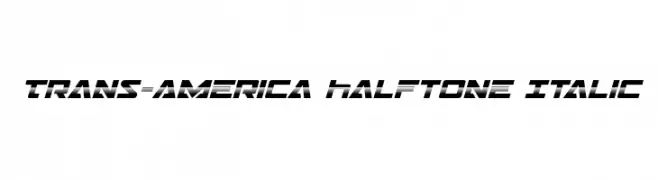 Trans-America Halftone Italic  baixar fontes gratis
