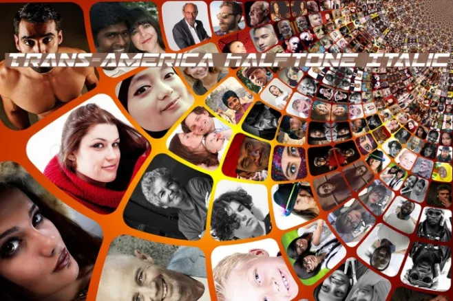 Trans-America Halftone Italic Example 1