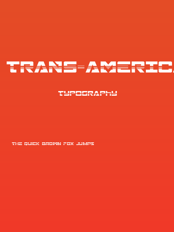 Trans-America Halftone Poster
