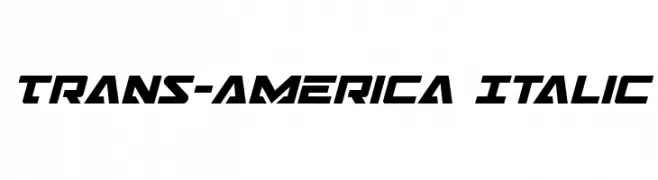 Trans-America Italic  Frei Schriftart Herunterladen