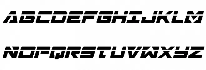 Trans-America Laser Italic フォント 大文字