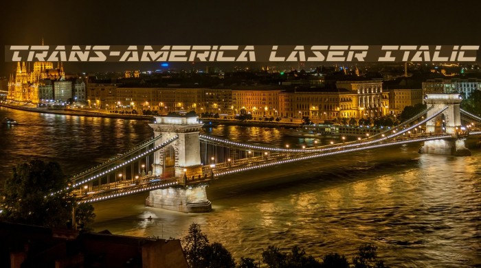 Trans-America Laser Italic Example 1