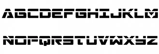Trans-America Laser Schriftart Groß