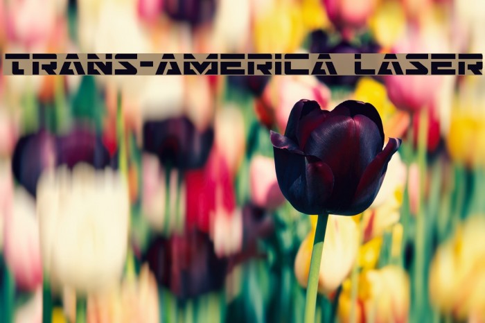 Trans-America Laser Font examples