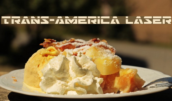 Trans-America Laser Font examples