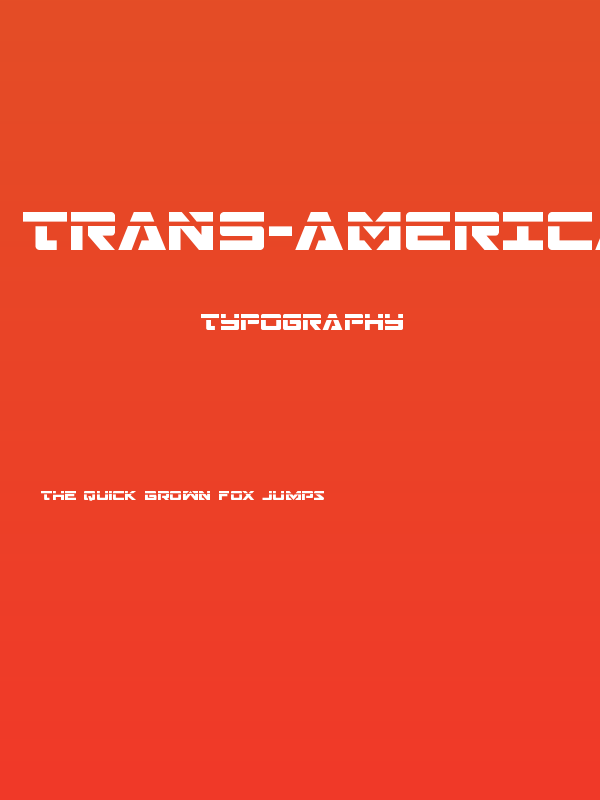 Trans-America Laser Poster