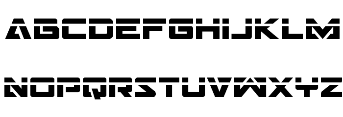 Trans-America Laser Font LOWERCASE