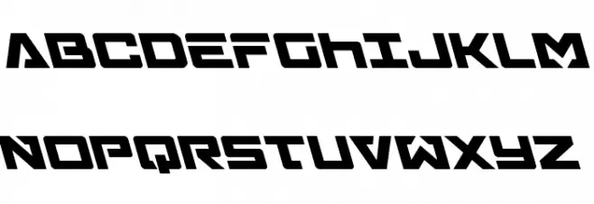 Trans-America Leftalic Schriftart Groß
