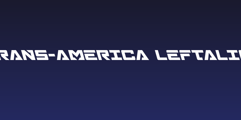 Trans-America Leftalic Social Header