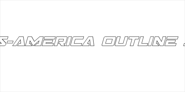 Trans-America Outline Italic Logo