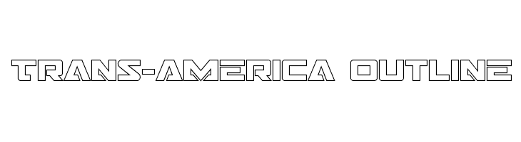 Trans-America Outline  नि: शुल्क फ़ॉन्ट्स डाउनलोड