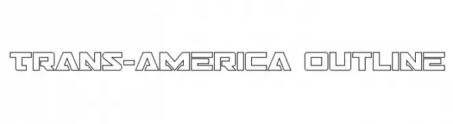 Trans-America Outline  Frei Schriftart Herunterladen