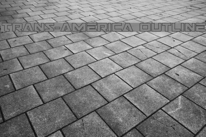 Trans-America Outline Font examples