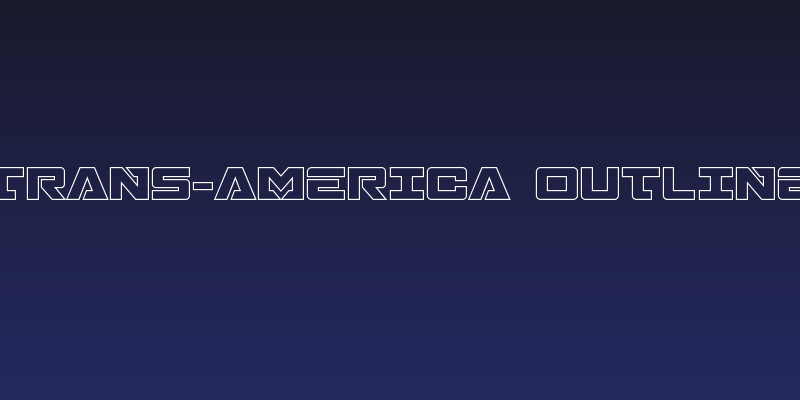 Trans-America Outline Social Header