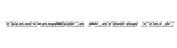 Trans-America Platinum Italic  baixar fontes gratis
