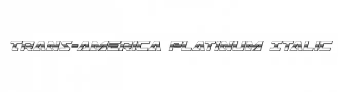 Trans-America Platinum Italic  フリーフォントのダウンロード