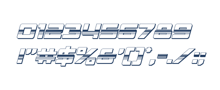 Trans-America Platinum Italic Other Characters