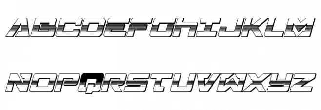 Trans-America Platinum Italic Schriftart Groß