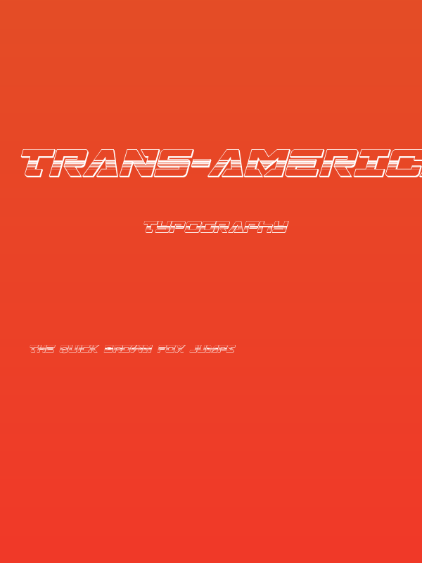 Trans-America Platinum Italic Poster