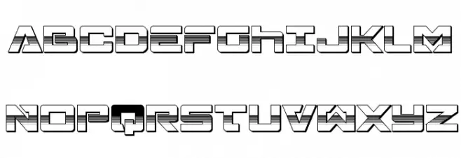 Trans-America Platinum Schriftart Groß